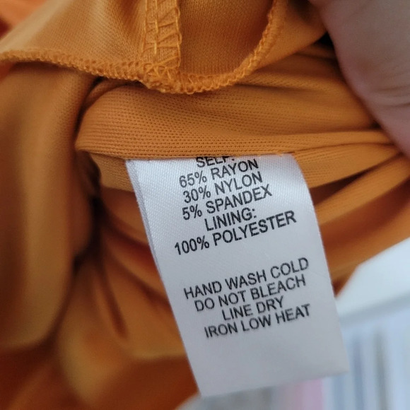 Lulu's Confidence Boost Orange Off-the-Shoulder Bodycon Midi Dress NWT - Picture 3 of 10